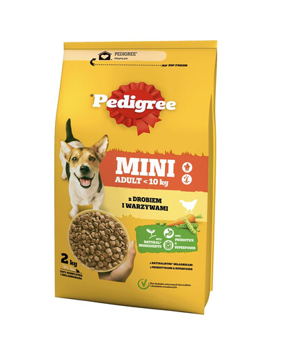 PEDIGREE Vital Protection Mini 2kg s kuracím mäsom a zeleninou pre dospelé psy malých plemien