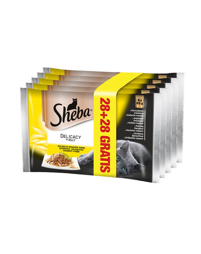 SHEBA Delicacy in Jelly 85 g 28 + 28