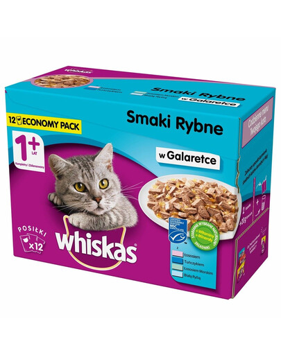 WHISKAS Adult fish selection 4*12x100g