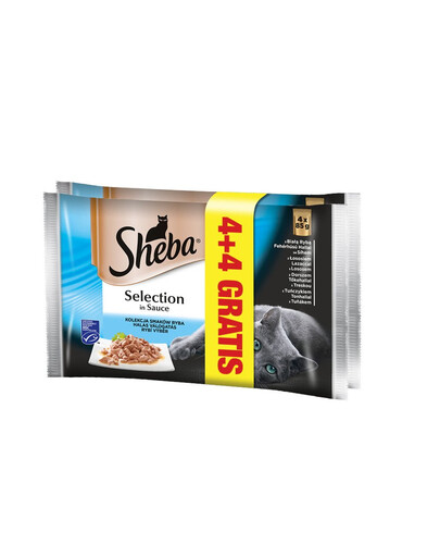 SHEBA Selection in Sauce 85 g 4 + 4 Ryby
