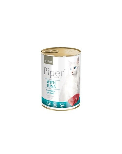 DOLINA NOTECI PIPER Animals Sterilised s tuniakom 400g pre sterilizované mačky