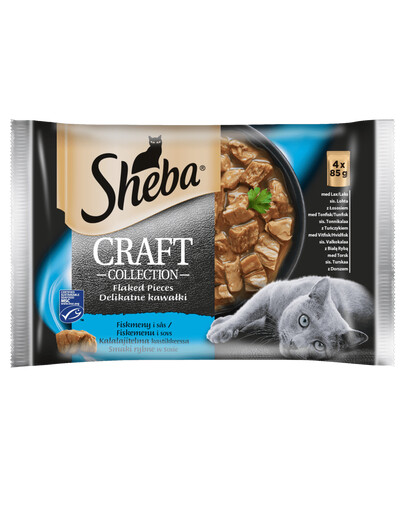 SHEBA Craft Collection zmes rybacích príchutí 13x 4x85 g