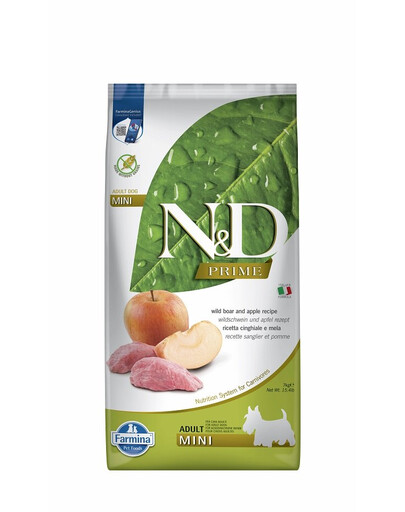 Farmina N & D Grain Free Boar & Apple Adult Mini Dog 7 kg