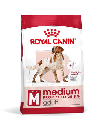 ROYAL CANIN Medium Adult 15kg granule pre dospelých psov stredných plemien starších ako 12 mesiacov