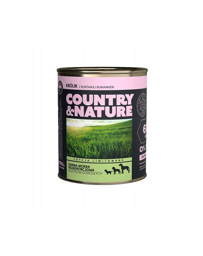 COUNTRY&NATURE Krmivo pre králiky bez obilnín 800 g
