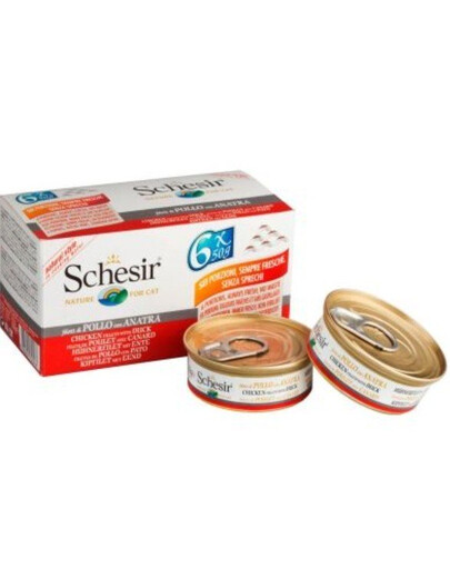SCHESIR Filety z kuracieho mäsa a kačice 50G X6