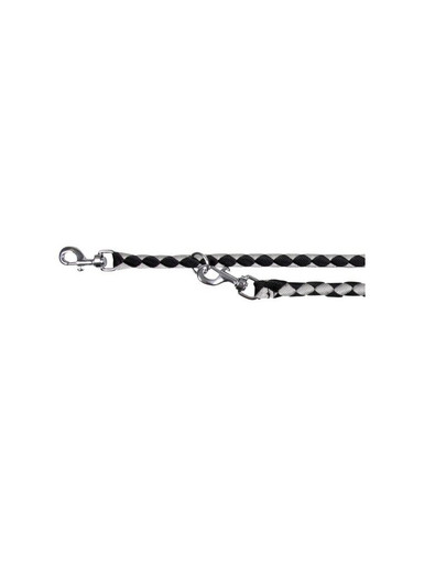 TRIXIE Vodítko cavo L-XL 2 m / 18 mm čierno / strieborné