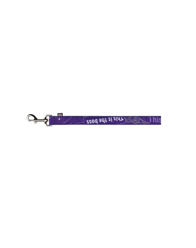 TRIXIE Smycz "Modern art this is the boss lead" XS 1.20 m / 10 mm fioletowy