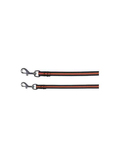 TRIXIE Vodítko "Fusion tracking lead" 10 m / 17 mm čierno - oranžové