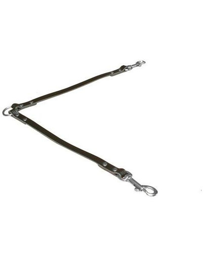 TRIXIE Rozdzielacz do smyczy skórzany 30 cm / 13 mm czarny