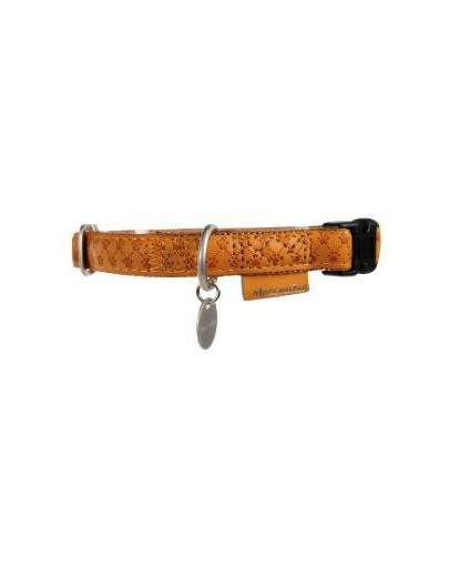 ZOLUX Obojok regulovateľný mac leather 10 mm žltý