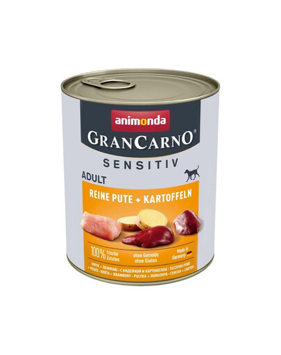 Grancarno Sensitive indyk z ziemniakami 800 g