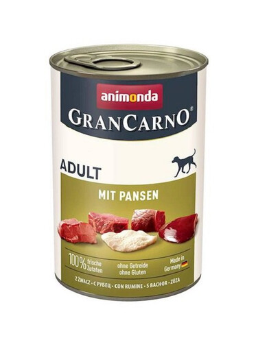 GranCarno Wieprzowina ze żwaczem dla psa 400 g