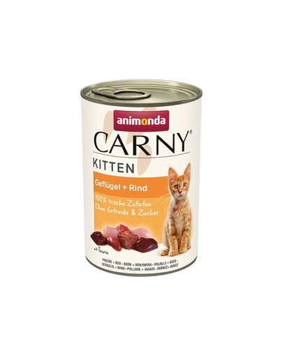 Carny Kitten Poultry&Beef 400 g drób i wołowina dla kociąt