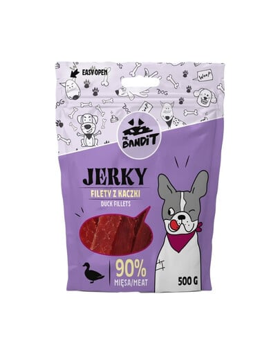 MR. BANDIT Jerky kačacie filé pre psy 500 g