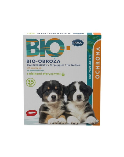 PESS Bio-ochranný obojok s prírodnými éterickými olejmi pre šteňatá 35 cm