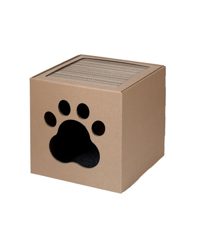 CARTON+ PETS Domček so škrabadlom pre mačku Netti