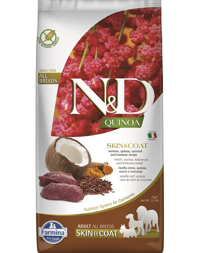 Dog Quinoa Skin & Coat Venison 7 kg