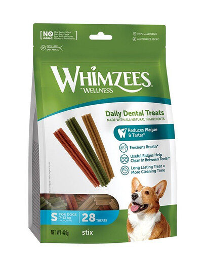 WHIMZEES dentálne maškrty Stix S 28 ks