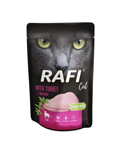 RAFI saszetka z indykiem 100 g dla dorosłych kotów