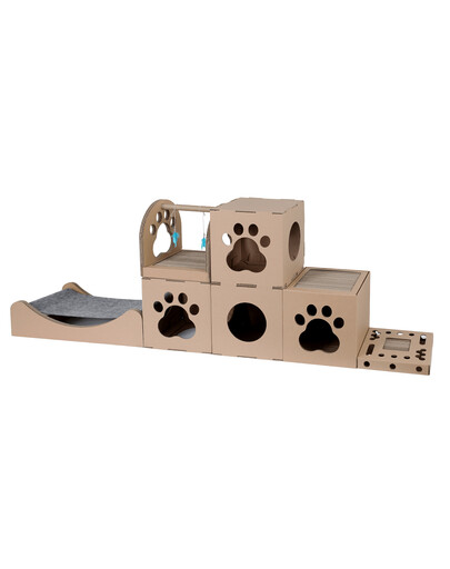 CARTON+ PETS Domček so škrabadlom pre mačku Netti