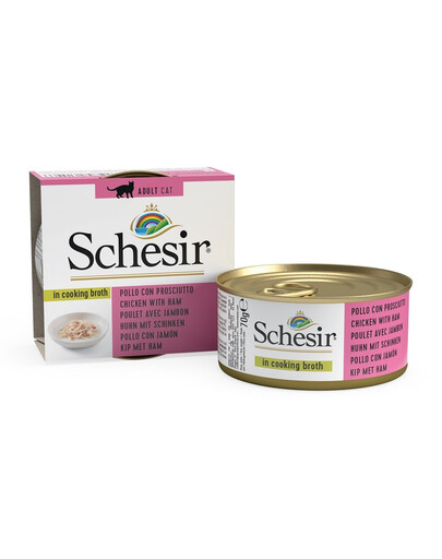 SCHESIR Kuracie so šunkou vo vývare 70G