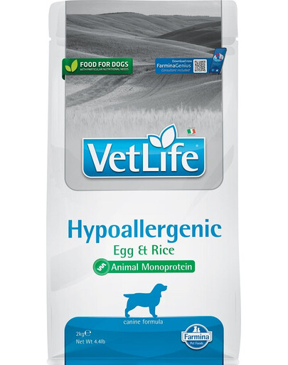 FARMINA Vet life hipo egg & rice dog 2 kg