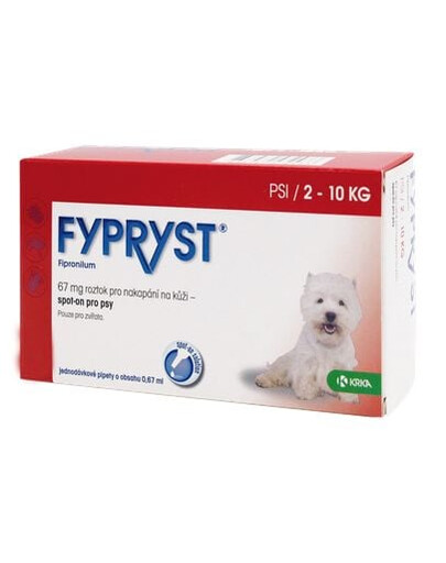 FYPRYST 67mg/0,67 ml pies 2-10 kg (10 pipet)
