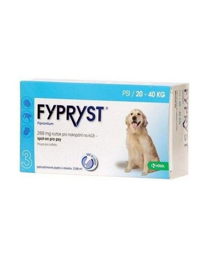 FYPRYST 268 mg/2,68 mlL pies 20-40 kg (10 pipet)