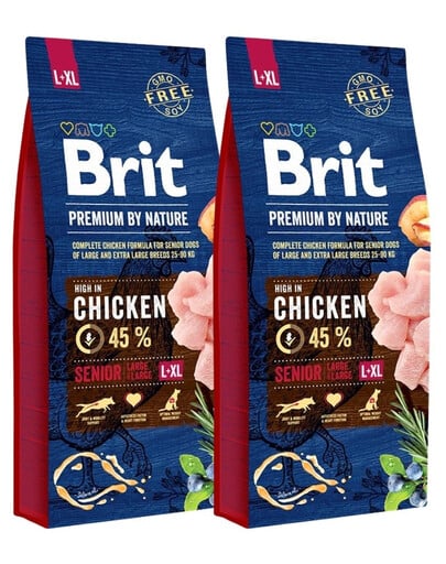 BRIT Premium By Nature Senior Large Extra Large L+XL 2 x 15 kg