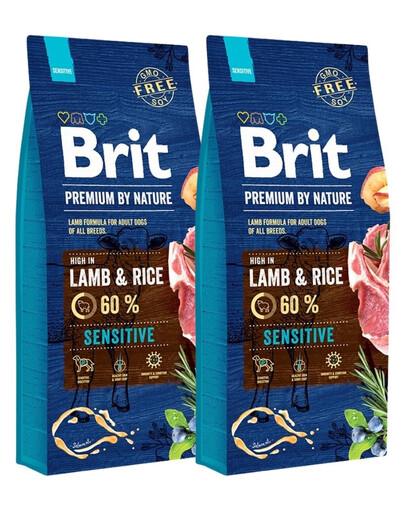 BRIT Premium By Nature Sensitive Lamb 2 x 15 kg