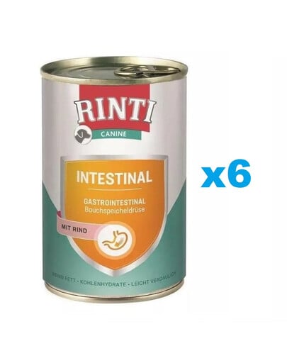 RINTI Canine Intestinal Beef 6 x 400 g