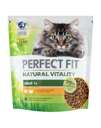 PERFECT FIT Natural Vitality 1+ s kuracím mäsom a morkou 6x650 g