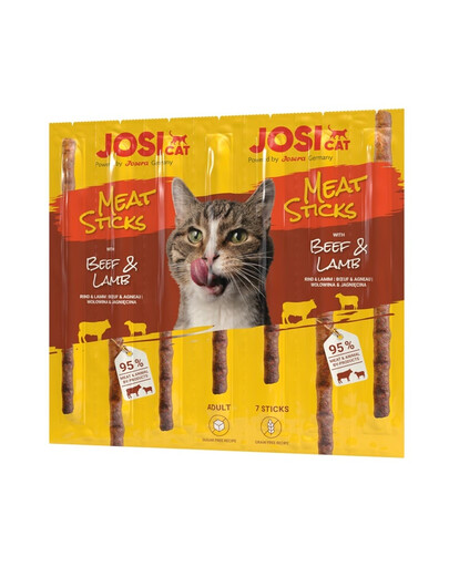 JOSERA JosiCat Meat Sticks jehněčí a hovězí maso 35g