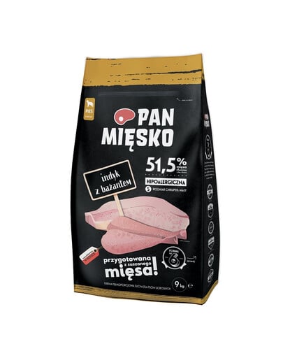 PAN MIĘSKO Morčacie s bažantom malé plemená 9 kg