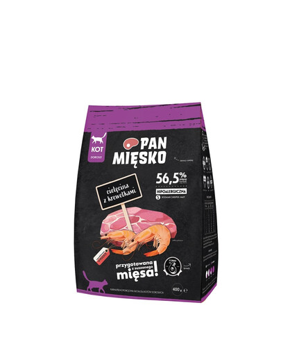 PAN MIĘSKO Teľacie mäso s krevetami S 400g