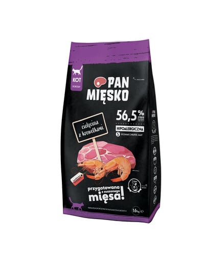 PAN MIĘSKO Teľacie s krevetami S 1,6kg