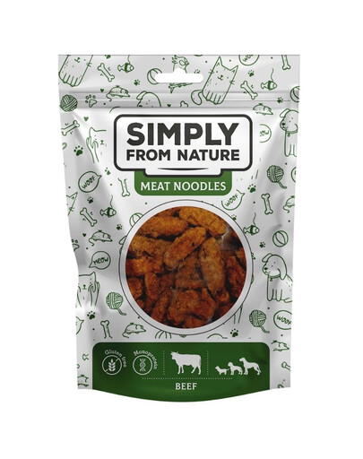 SIMPLY FROM NATURE Meat Noodles Hovädzie rolky pre psov 80 g