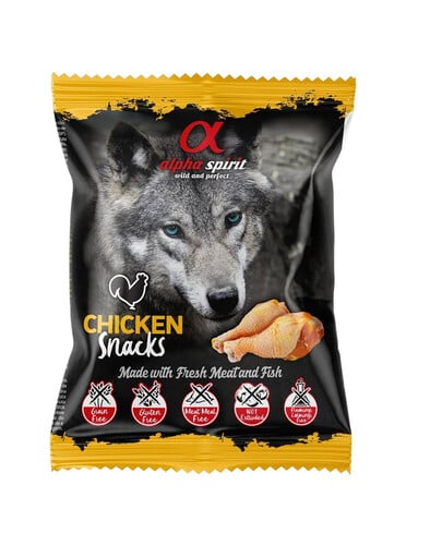 ALPHA SPIRIT Dog Chicken Snacks 50g