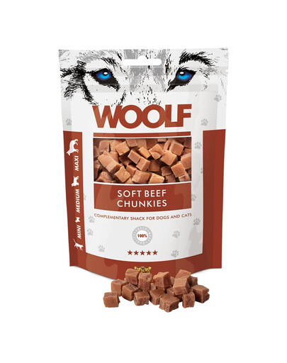 WOOLF Soft Beef Chunkies 100g