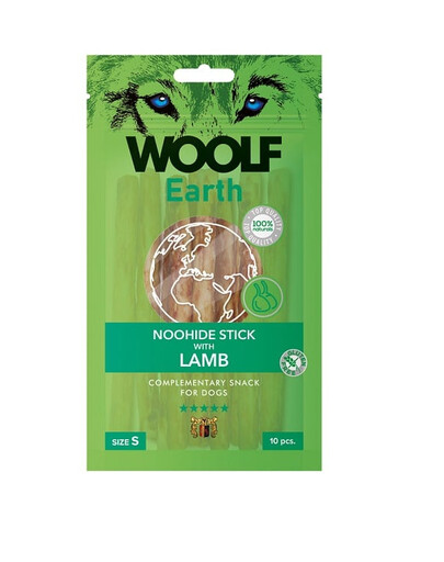 WOOLF Earth Noohide Stick with Lamb S 90g