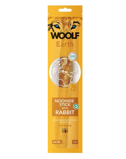 WOOLF Earth Noohide Stick with Rabbit XL 85g