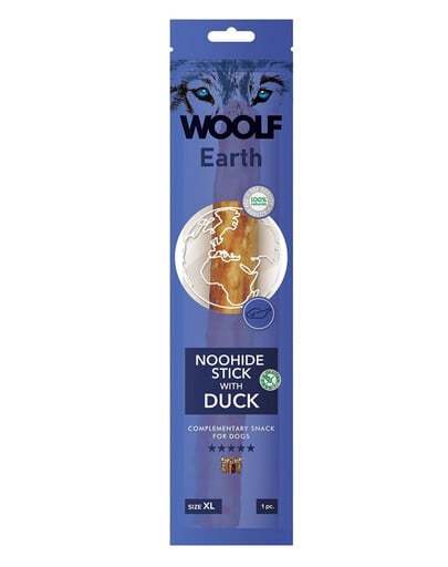 WOOLF Earth Noohide Stick with Duck XL 85g