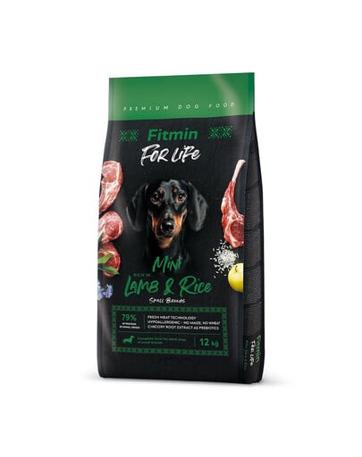 FITMIN Dog For Life Lamb & Rice Mini 12 kg