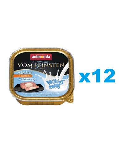 ANIMONDA Vom Feinsten Adult Milk Centr with Poultry&Cream 12 x 100g