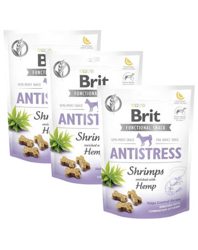 BRIT Care Dog Functional Snack Shrimp Anatistress 3x150 g