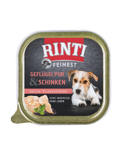 RINTI Feinest Poultry Pure&Ham zásobník na hydinu a šunku 150 g