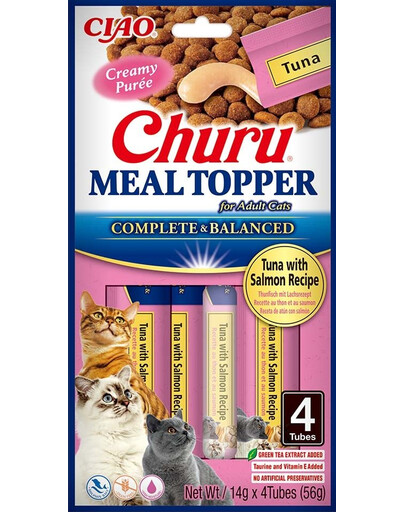 INABA Meal Topper Tuna Salmon 4x14 g