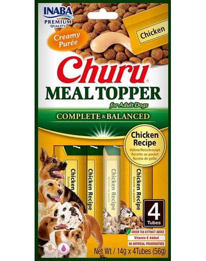 INABA Dog Meal Topper Chicken 4x14 g