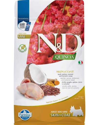 N&D Quinoa Skin&Coat Mini 800 g